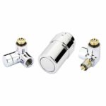 Терморегулирующий комплект RA-URX хром правый 1/2, 013G4136, Danfoss